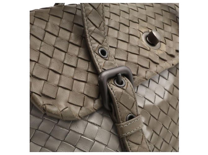 Borsa Bottega Veneta Intrecciato Khaki Cachi - vista 7