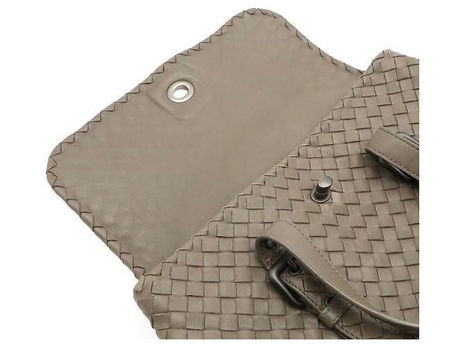 Borsa Bottega Veneta Intrecciato Khaki Cachi - vista 8