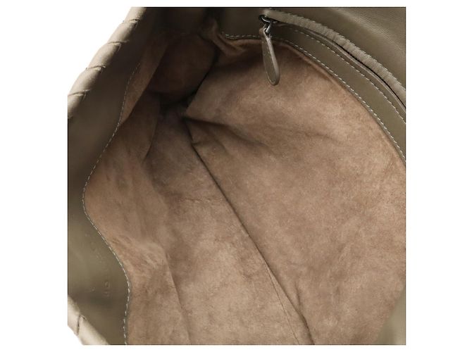 Borsa Bottega Veneta Intrecciato Khaki Cachi - vista 9