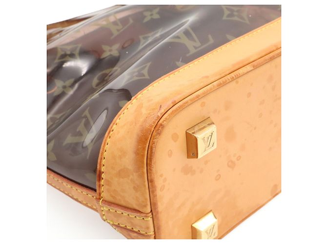 Borsa Louis Vuitton Monogram Vinyl Cabas Ambre PM Marrone - vista 4
