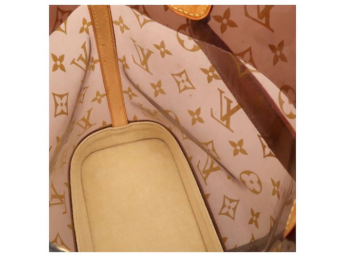 Borsa Louis Vuitton Monogram Vinyl Cabas Ambre PM Marrone - vista 8