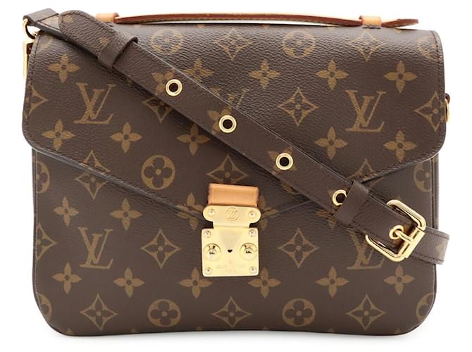Borsa Louis Vuitton Monogram Pochette Metis Marrone - vista 2