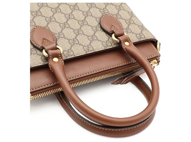 Borsa a mano/Borsa a tracolla Gucci GG Supreme Marrone Beige - vista 5