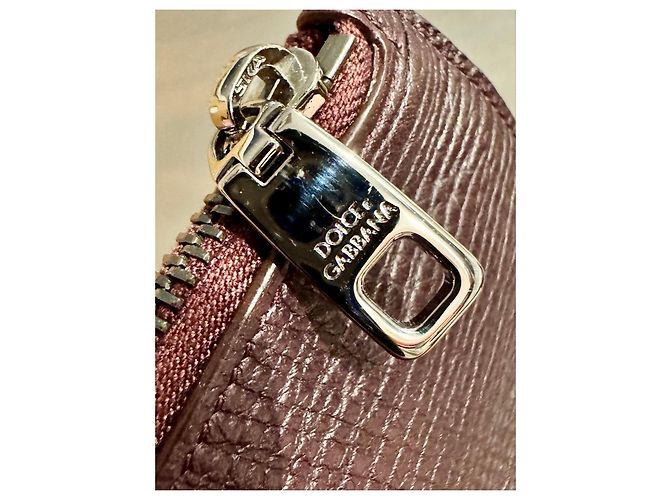 Clutch Dolce & Gabbana #DGFAMILY in pelle Marrone Nero Bianco - vista 7