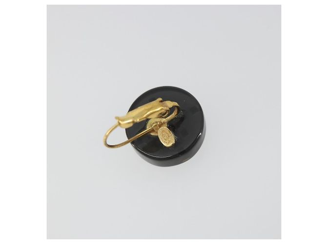 Chanel CC Round Stud Metal and Resin Nero - vista 6