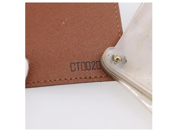 Louis Vuitton Porte Cartes Pression Card Case Monogram Canvas Marrone - vista 7