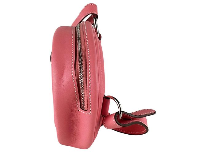 Hermès Borsa a tracolla Hermes in pelle Swift Rosa - vue 2
