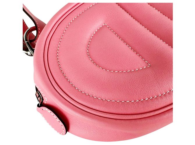 Hermès Borsa a tracolla Hermes in pelle Swift Rosa - vue 9