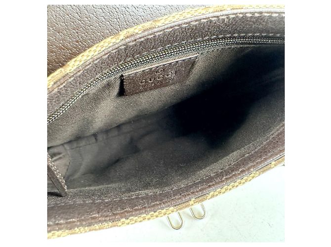 Gucci GG Canvas Brown Body Bag - view 11