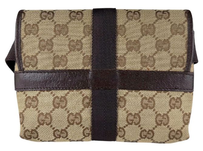 Gucci GG Canvas Brown Body Bag - view 3
