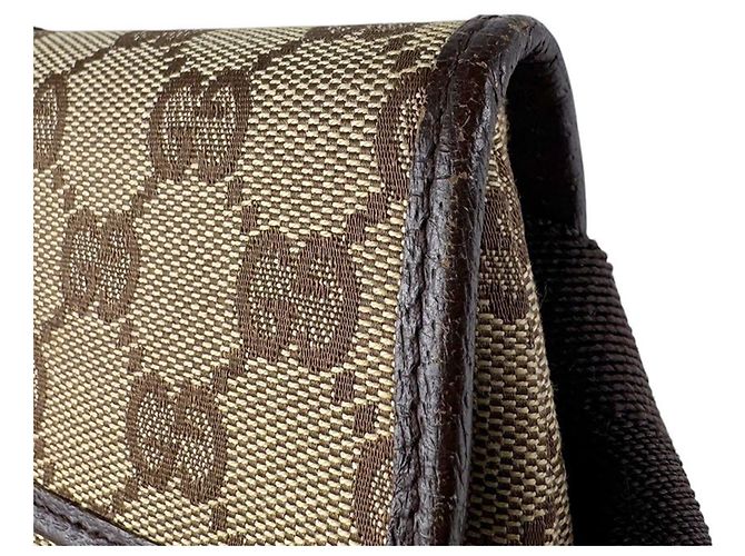 Gucci GG Canvas Brown Body Bag - view 5