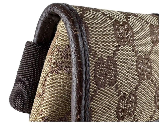 Gucci GG Canvas Brown Body Bag - view 6
