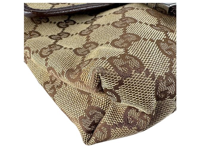 Gucci GG Canvas Brown Body Bag - view 8