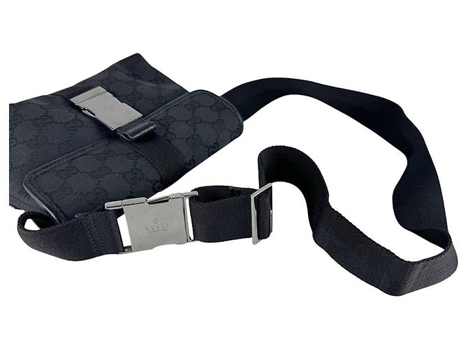 Borsa a tracolla Gucci GG Canvas Black Nero - vista 10