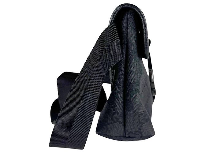 Borsa a tracolla Gucci GG Canvas Black Nero - vista 2