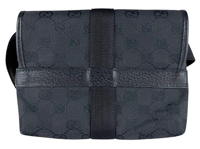 Borsa a tracolla Gucci GG Canvas Black Nero - vista 3