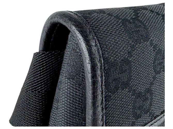 Borsa a tracolla Gucci GG Canvas Black Nero - vista 6