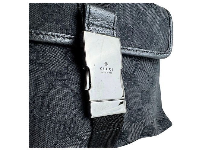 Borsa a tracolla Gucci GG Canvas Black Nero - vista 9