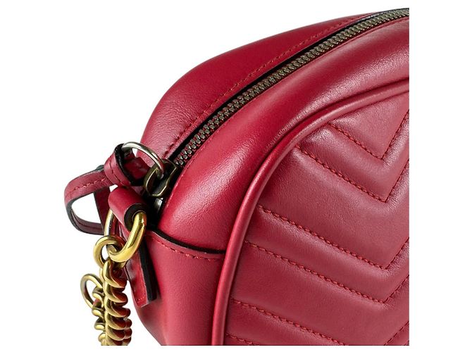 Borsa a tracolla Gucci GG Marmont Rosso - vista 6