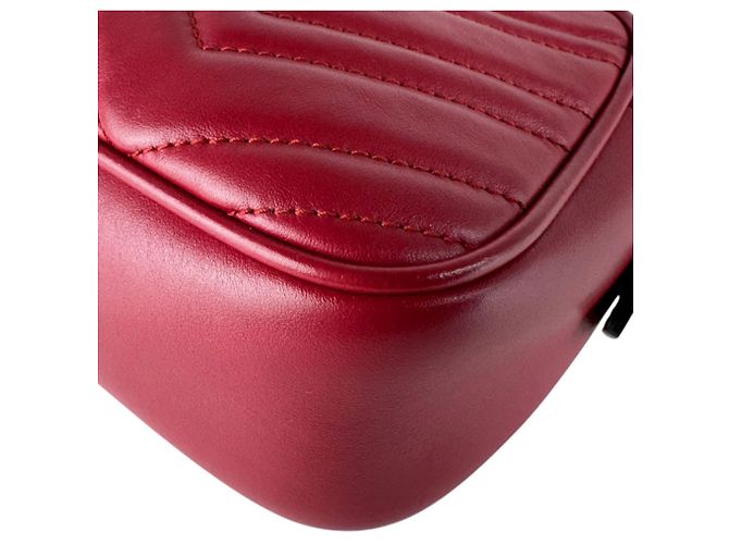 Borsa a tracolla Gucci GG Marmont Rosso - vista 7