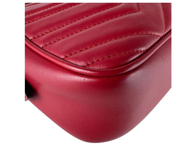 Borsa a tracolla Gucci GG Marmont Rosso - vista 8