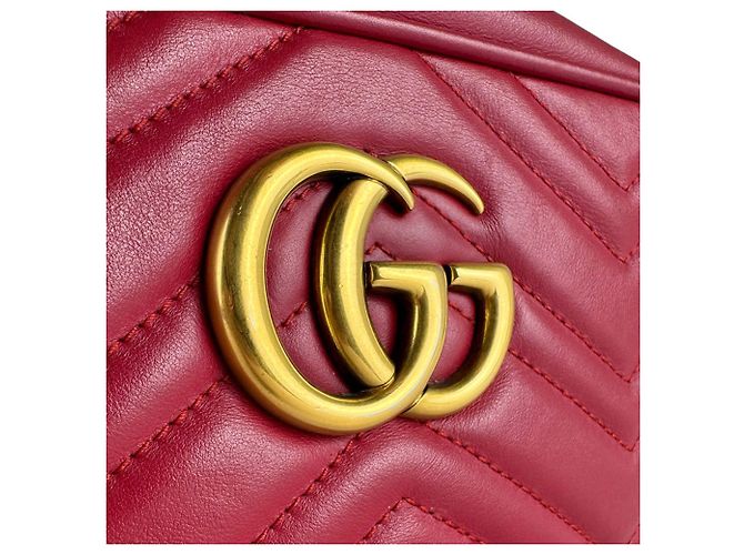 Borsa a tracolla Gucci GG Marmont Rosso - vista 9