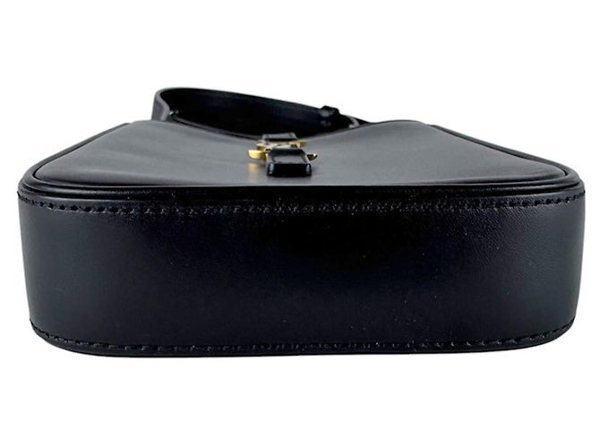 Borsa a tracolla in pelle nera Saint Laurent Nero - vista 4