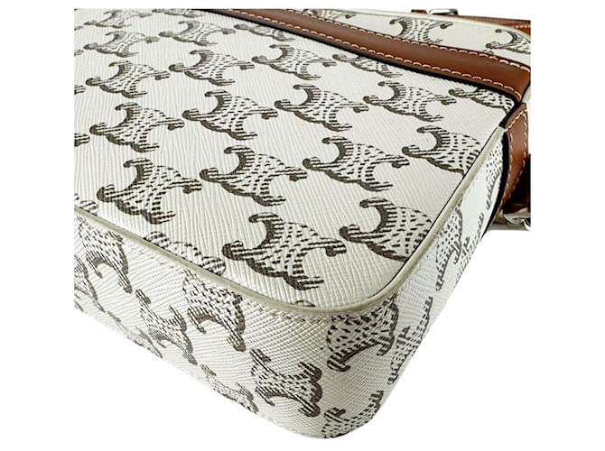 Céline Borsa a Tracolla Celine Small Messenger Marrone Crudo - vista 8
