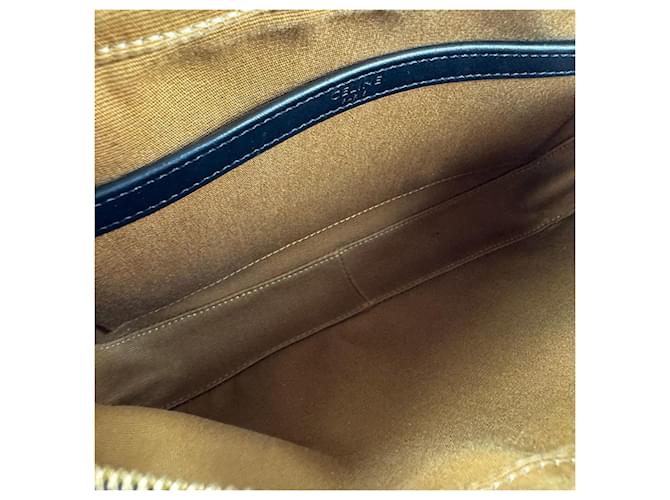 Céline Borsa a Tracolla Celine Triomphe Medium Marrone Nero - vista 11