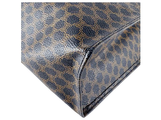 Céline Celine Macadam Tote Bag aus beschichtetem Canvas Braun Schwarz - Ansicht 7