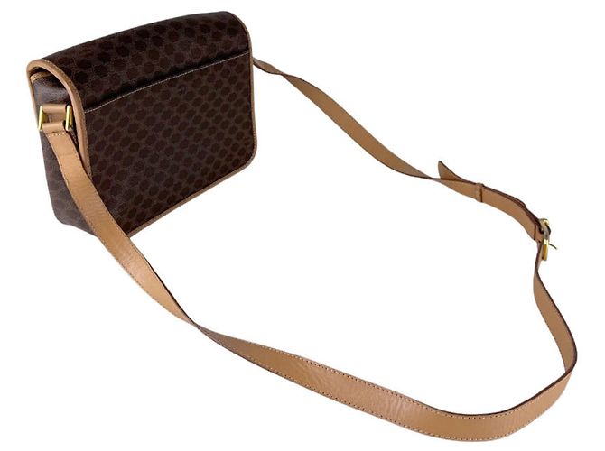 Céline Borsa a tracolla Celine Brown Macadam Marrone - vista 10