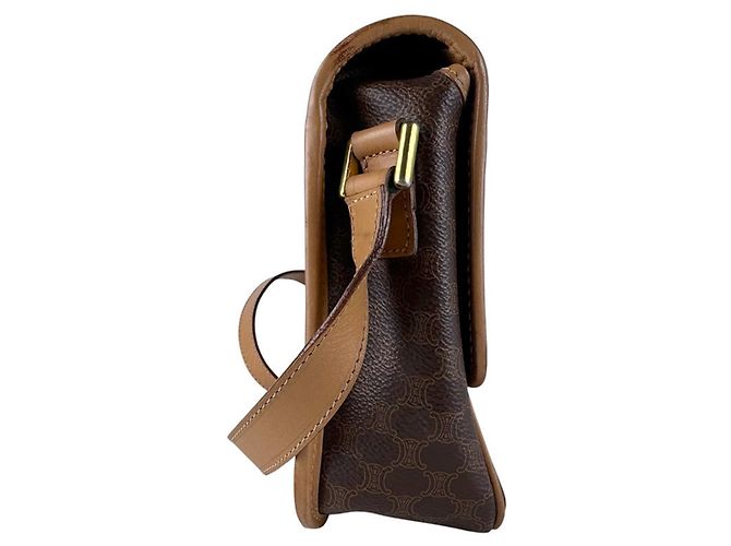 Céline Borsa a tracolla Celine Brown Macadam Marrone - vista 2
