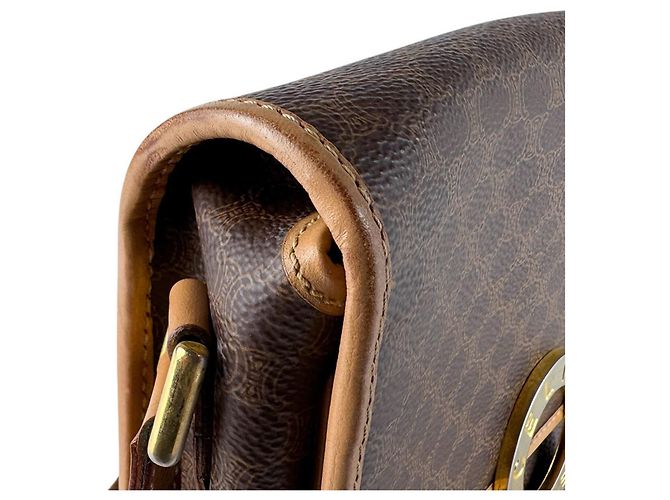 Céline Borsa a tracolla Celine Brown Macadam Marrone - vista 6