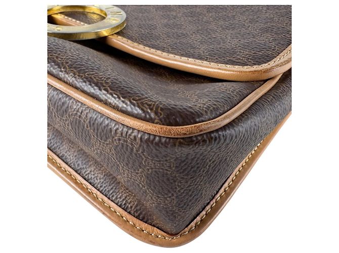 Céline Borsa a tracolla Celine Brown Macadam Marrone - vista 7