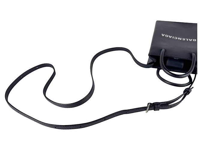 Everyday Borsa a tracolla Balenciaga in pelle nera Nero - vista 10