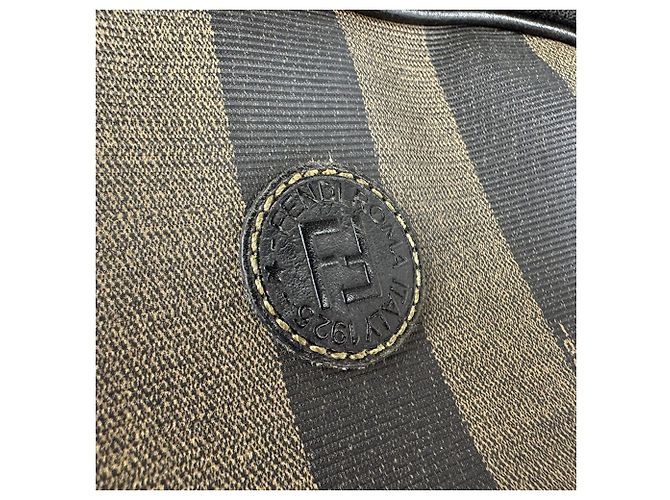 Fendi Schultertasche aus beschichtetem Canvas Pecan Braun Schwarz - view 11