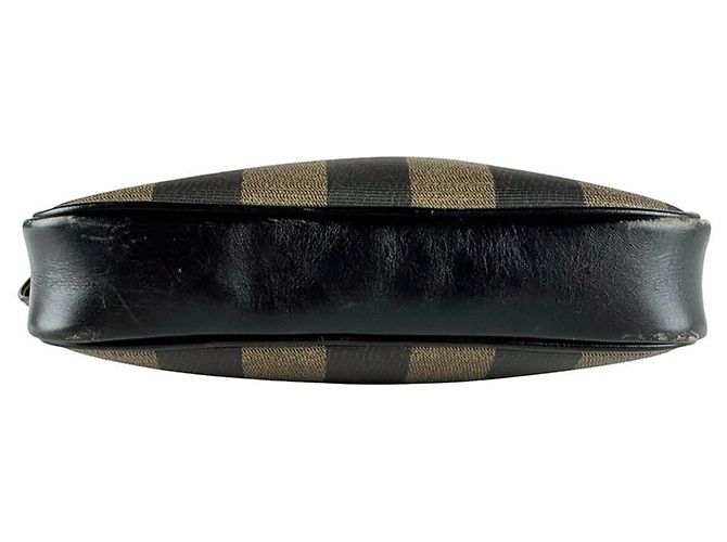 Fendi Schultertasche aus beschichtetem Canvas Pecan Braun Schwarz - view 4