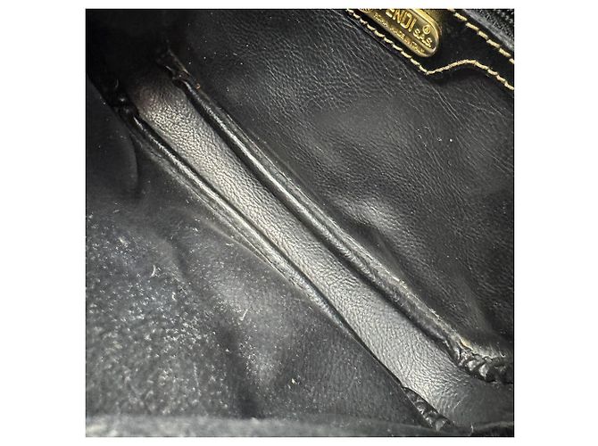 Fendi Schultertasche aus beschichtetem Canvas Pecan Braun Schwarz - view 5