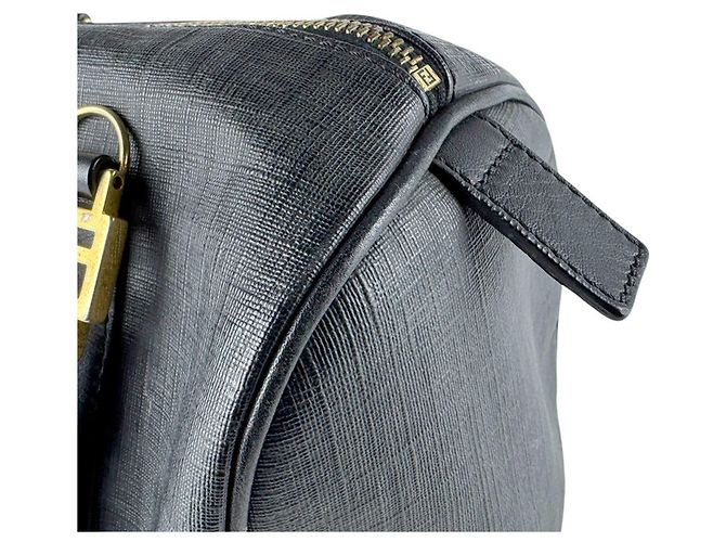 Borsa a mano Fendi Zucchino in pelle Nero - vista 5