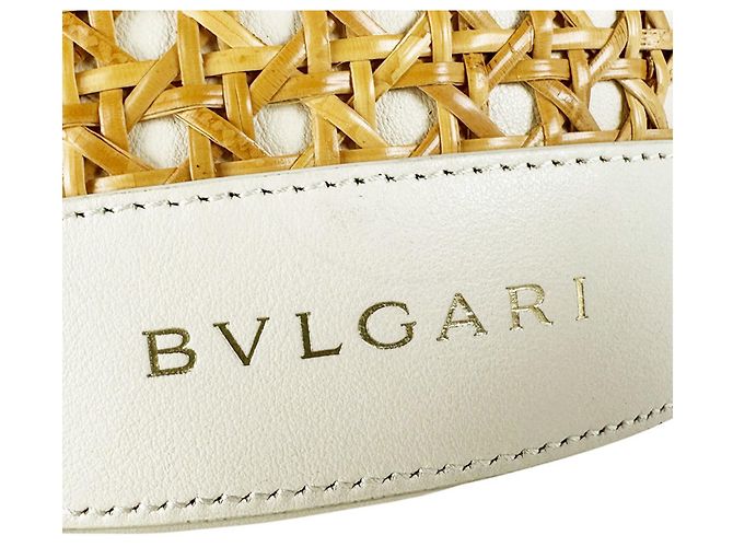Bulgari Borsa a tracolla Bvlgari Serpenti Forever in paglia e pelle Rosa Arancione Crudo - vista 11