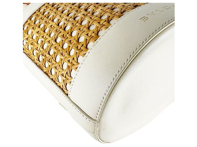 Bulgari Borsa a tracolla Bvlgari Serpenti Forever in paglia e pelle Rosa Arancione Crudo - vista 9
