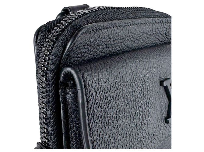 Borsa a tracolla in pelle Louis Vuitton Nero - vista 6