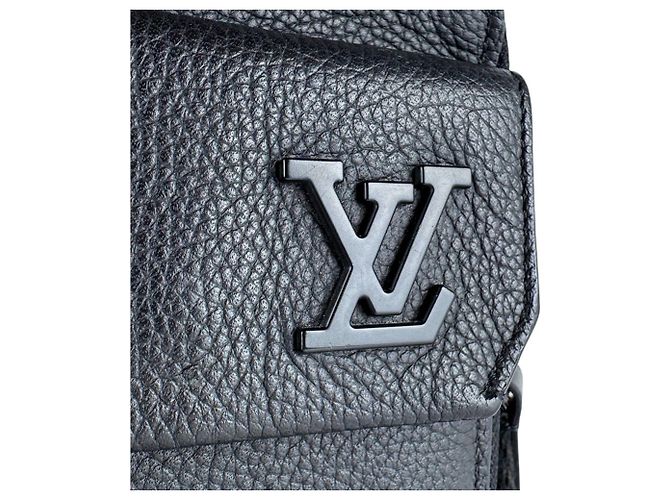 Borsa a tracolla in pelle Louis Vuitton Nero - vista 9