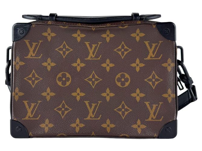 Borsa a tracolla Louis Vuitton in Monogram Macassar Marrone Nero Monogramma - vista 3
