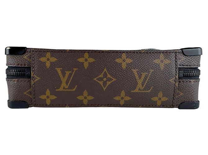 Borsa a tracolla Louis Vuitton in Monogram Macassar Marrone Nero Monogramma - vista 4