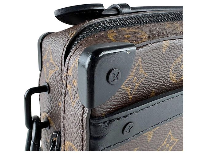 Borsa a tracolla Louis Vuitton in Monogram Macassar Marrone Nero Monogramma - vista 6