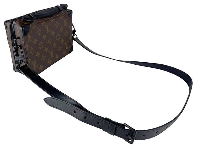Borsa a tracolla Louis Vuitton in Monogram Macassar Marrone Nero Monogramma - vista 9