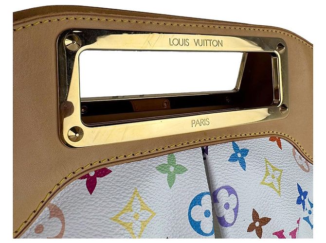 Louis Vuitton Monogram Multicolore Judy MM Handbag White Multiple colors - view 10