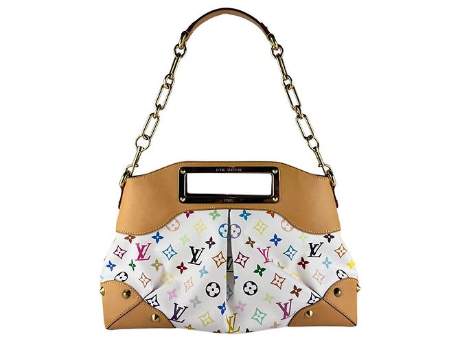 Louis Vuitton Monogram Multicolore Judy MM Handbag White Multiple colors - view 3