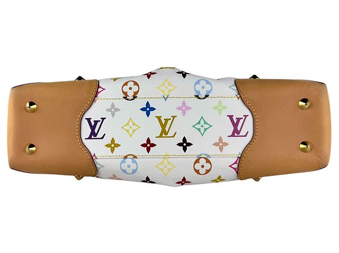 Louis Vuitton Monogram Multicolore Judy MM Handbag White Multiple colors - view 4